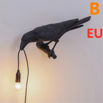 Modern Resin Wall and Desk Lamp with Plug Options – White & Black, Multiple Standards