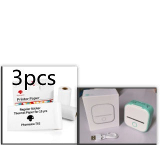 Phomemo T02 Mini Pocket Thermal Printer – Inkless Bluetooth Label Printer, Supports 10 Languages, 1000mAh Battery