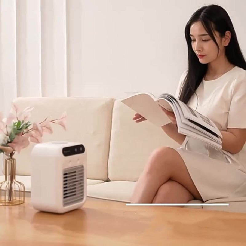 Portable USB Air Conditioner with Cooling Atomization and Touchscreen Control