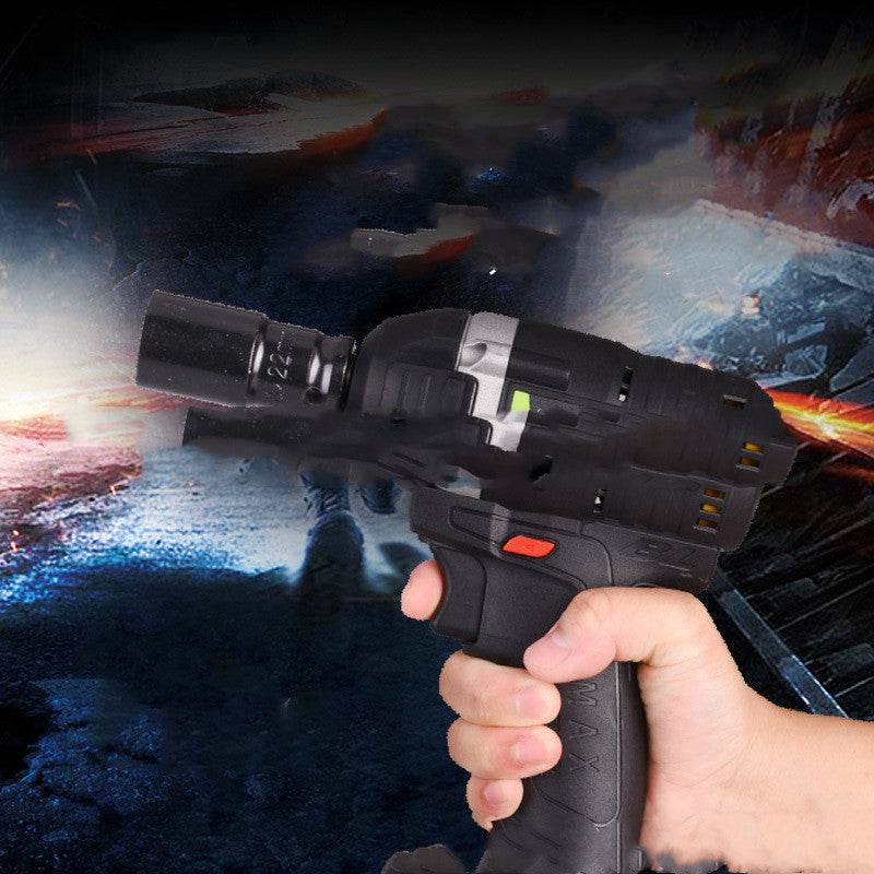 Cordless 21V Brushless Impact Wrench – 320Nm Torque, Rechargeable, Black 288VF