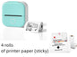 Phomemo T02 Mini Pocket Thermal Printer – Inkless Bluetooth Label Printer, Supports 10 Languages, 1000mAh Battery