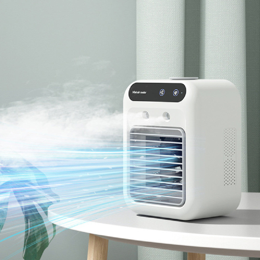 Portable USB Air Conditioner with Cooling Atomization and Touchscreen Control