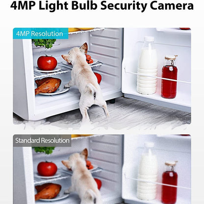 Graffiti Style 2K4MPWiFi Surveillance Camera E27 Interface