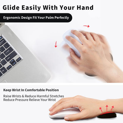 Ergonomic Gliding Wrist Rest Mouse Pad – Silicone, Right-Handed, Non-Slip, Comfortable Support for Wrist Pain Prevention