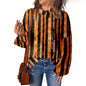 3D Digital Printing Pattern Shading Fashion Trend Round Neck Sweater