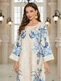 Elegant Floral Printed Abaya for Women