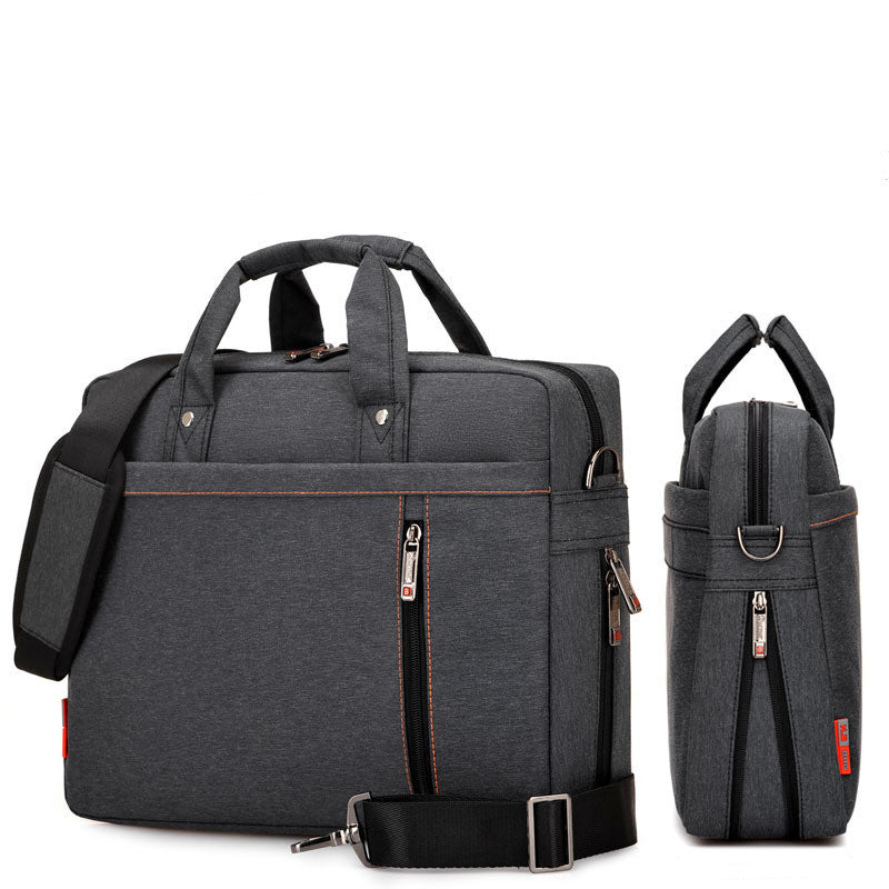 Nylon Business Backpack with Multiple Compartments and Adjustable Shoulder Strap