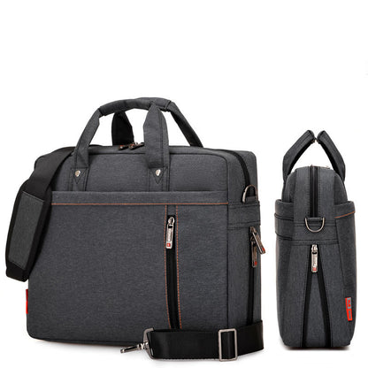 Nylon Business Backpack with Multiple Compartments and Adjustable Shoulder Strap