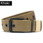 Lengthened Porous Pin Buckle Canvas Belt Men And Women Universal Belt