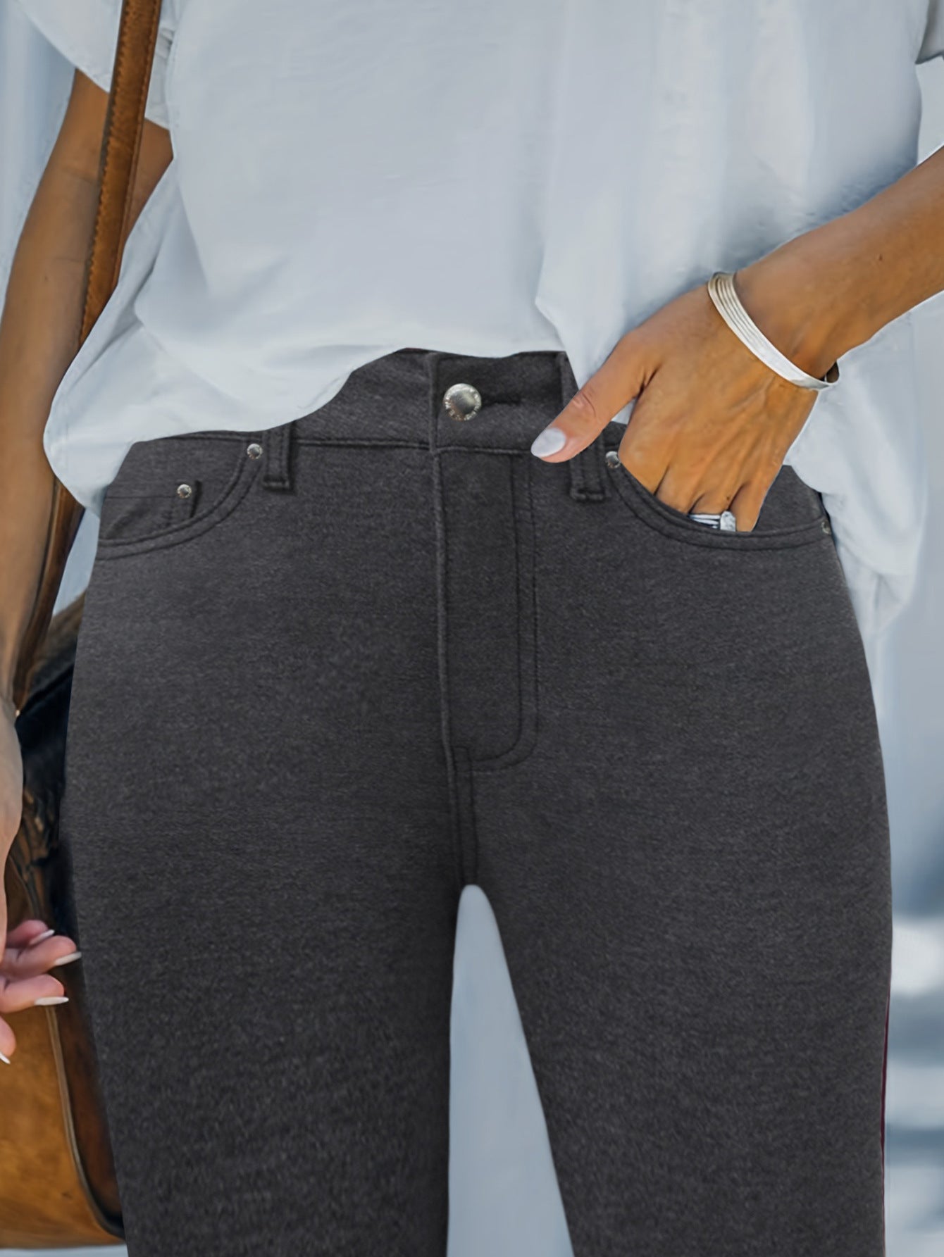 Street Style Skinny Cotton Pants