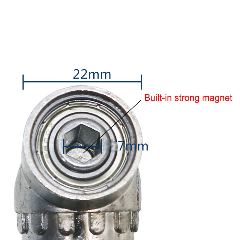 Magnetic Screwdriver Connector Adapter – Zinc Alloy, Quick Connect for Electric Drills & Wrenches