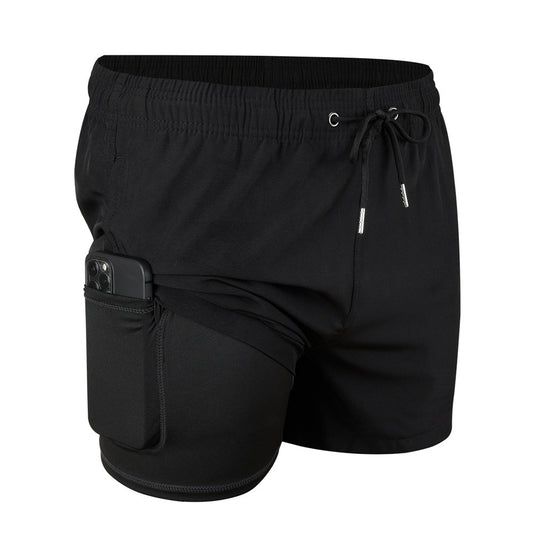 Men's Double-layer Swimming Trunks Anti-embarrassment XL Mens