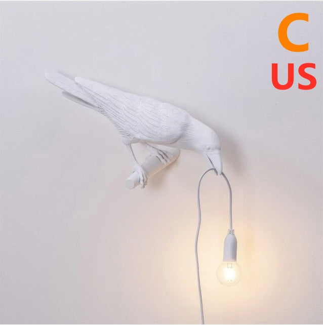 Modern Resin Wall and Desk Lamp with Plug Options – White & Black, Multiple Standards