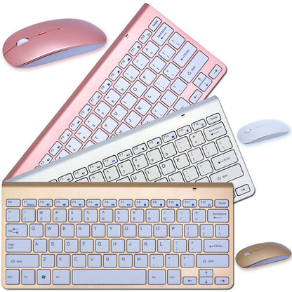 Wireless Keyboard and Mouse Set - Compact, Slim, Quiet