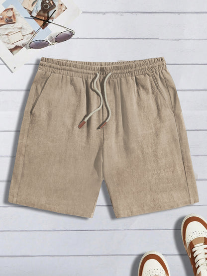 Thin Linen Shorts Men's Loose Casual Shorts