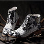 Color matching flower foreign style women's short boots