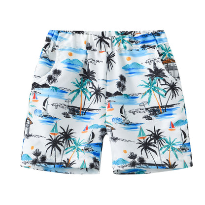 Fashion Printed Coconut Multi-color Thin Beach Pants