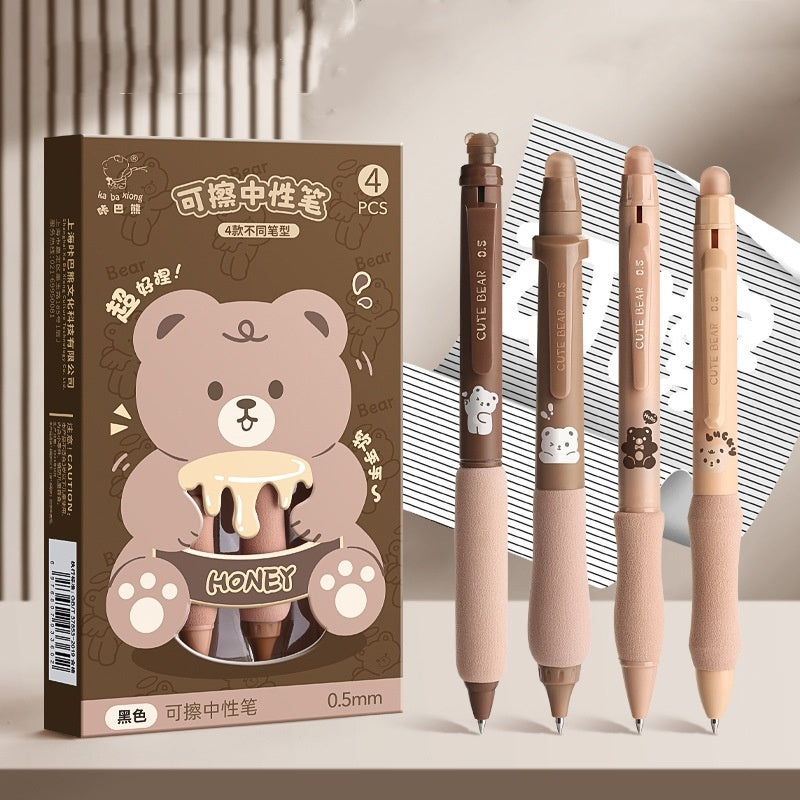 Erasable Gel Ink Pen Set with Smooth Writing and Plastic Shell