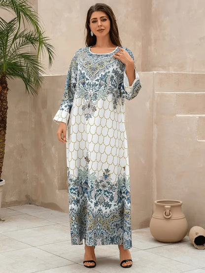 Yahua Floral Print Women's Abaya