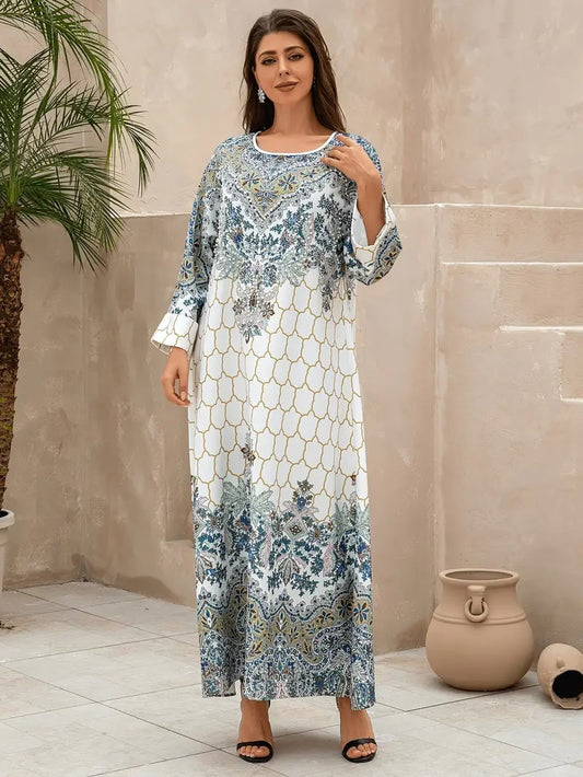 Yahua Floral Print Women's Abaya