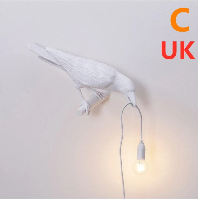 Modern Resin Wall and Desk Lamp with Plug Options – White & Black, Multiple Standards
