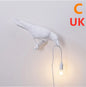 Modern Resin Wall and Desk Lamp with Plug Options – White & Black, Multiple Standards