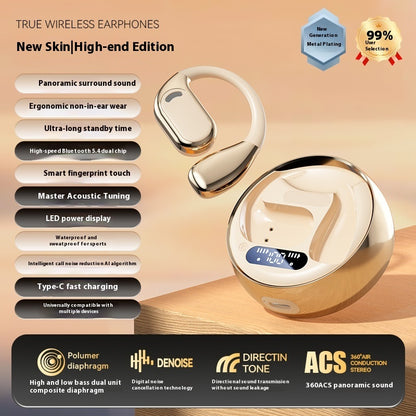 Ear Hook Bone Conduction Wireless Bluetooth Headset Color Display