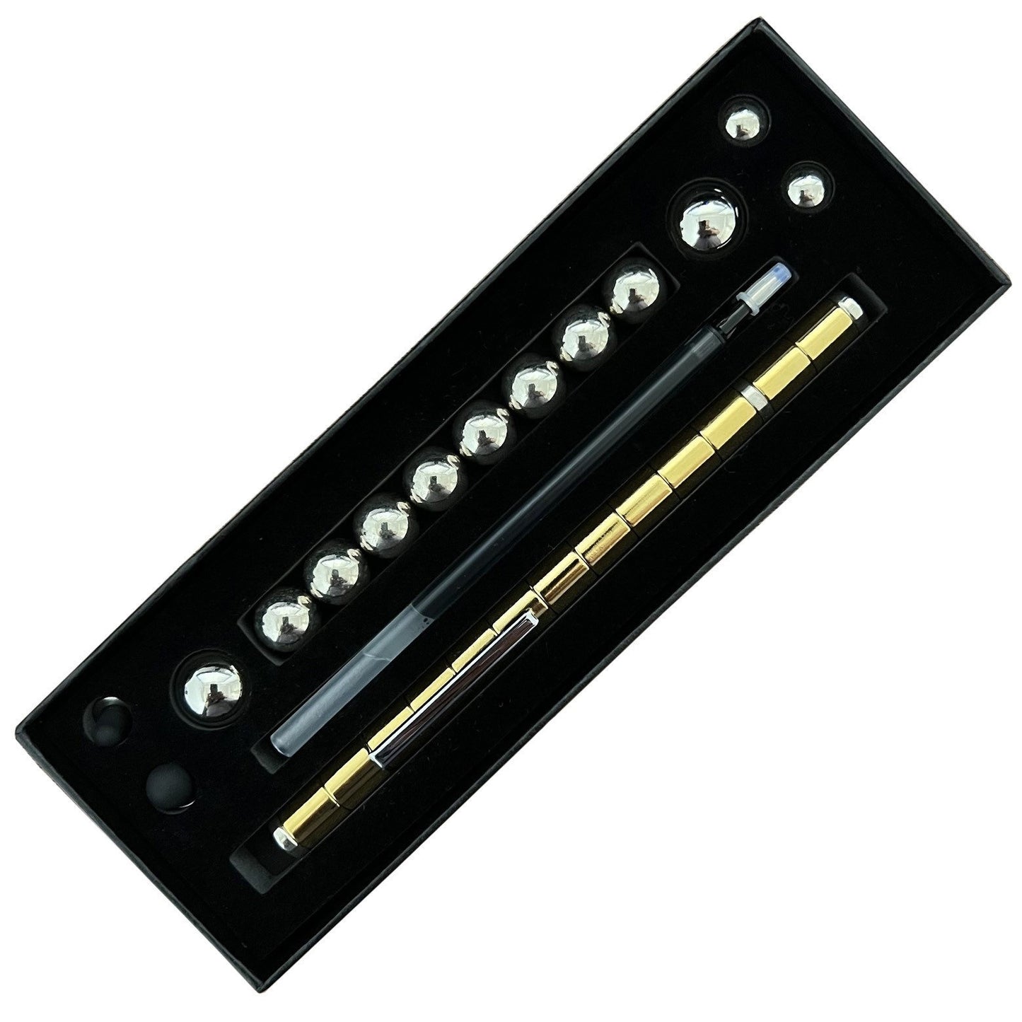 Two-Color Model Magnet Pen Color Ball Magnetic Pen Decompression Pen Magnetic Pole Decompression Pen Game Children's Toys