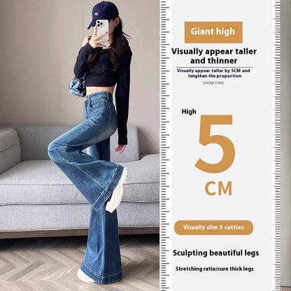 High-Waist Bootcut Jeans