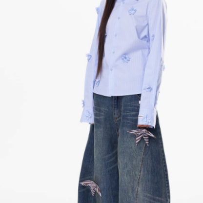 Casual High-Waist Wide Leg Pants