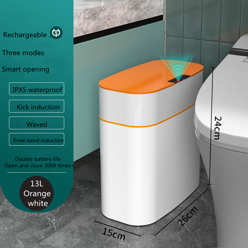 Smart Automatic Sensor Trash Can – Waterproof, UV Sterilization, Deodorization, Insect & Leakage Prevention, 13L & 16L