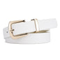 Simple Lady Candy Color Elegant Decoration Belt Gold Buckle Fashion All-match Student
