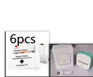 Phomemo T02 Mini Pocket Thermal Printer – Inkless Bluetooth Label Printer, Supports 10 Languages, 1000mAh Battery
