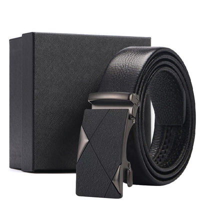 Leather Belt Men's First Layer