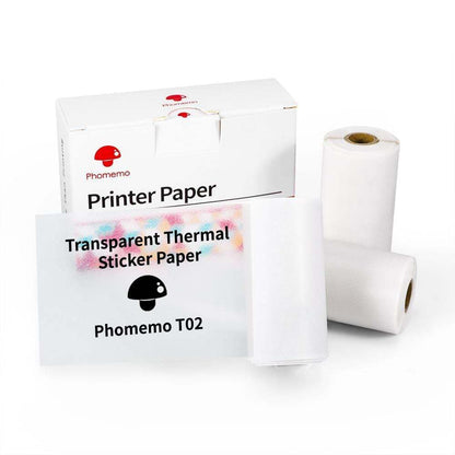Phomemo T02 Mini Pocket Thermal Printer – Inkless Bluetooth Label Printer, Supports 10 Languages, 1000mAh Battery