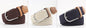 Women's Canvas Belt Student Pants Casual Stretch Braided Needle Buckle