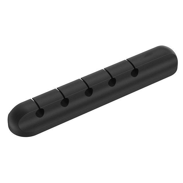 Desktop Cable Manager – Organize Wires, High Strength Double-Sided Glue, Organic Silicone, Black**