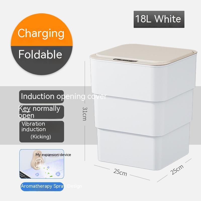Smart Automatic Sensor Trash Can – Waterproof, UV Sterilization, Deodorization, Insect & Leakage Prevention, 13L & 16L