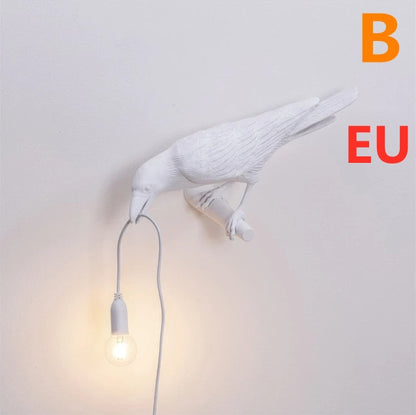 Modern Resin Wall and Desk Lamp with Plug Options – White & Black, Multiple Standards