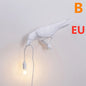 Modern Resin Wall and Desk Lamp with Plug Options – White & Black, Multiple Standards