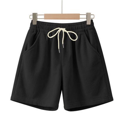 Corduroy Elastic Lace Men's Plus Size Beach Casual Shorts