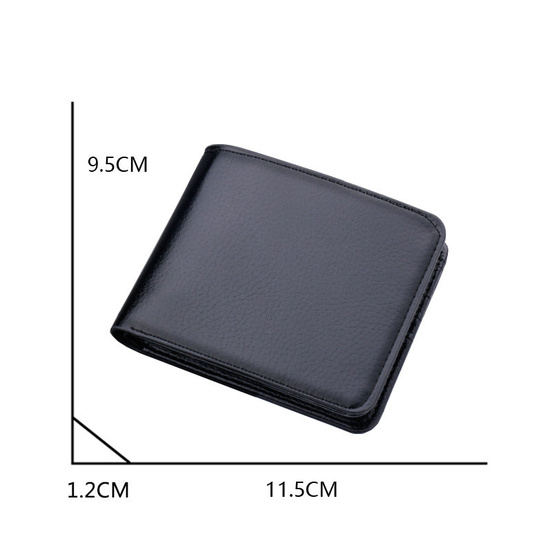 Wallet Men's Short Wallet  Business Wallet Simple Men's College Students Trendy Youth Wallet