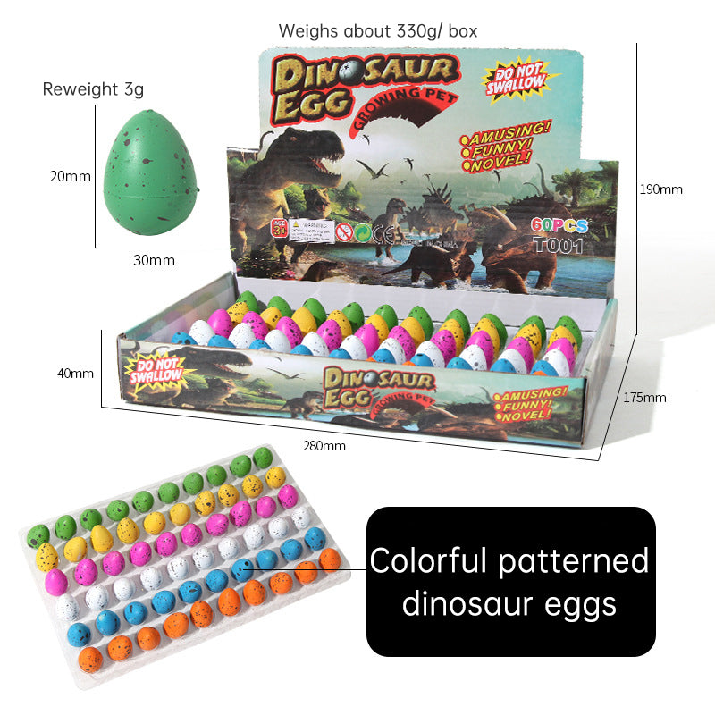Dinosaur egg children soak in water to expand hatching small toys cracked shell simulation animal