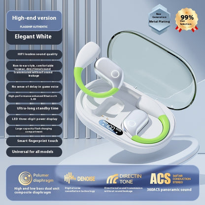 Ear Hook Bone Conduction Wireless Bluetooth Headset Color Display