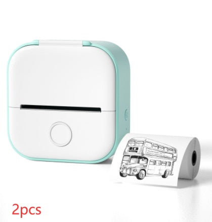 Phomemo T02 Mini Pocket Thermal Printer – Inkless Bluetooth Label Printer, Supports 10 Languages, 1000mAh Battery