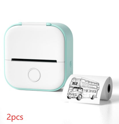 Phomemo T02 Mini Pocket Thermal Printer – Inkless Bluetooth Label Printer, Supports 10 Languages, 1000mAh Battery