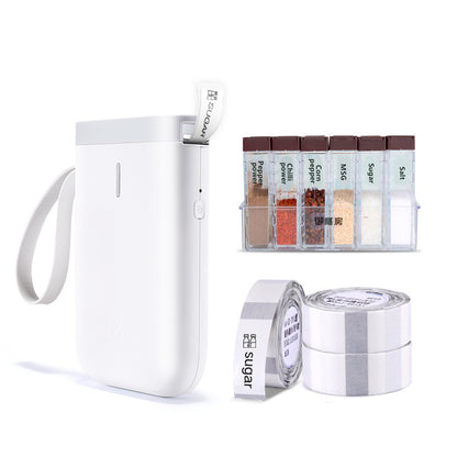 Portable Bluetooth Thermal Label Printer – Rechargeable, High-Resolution 203 DPI, Multi-Language Support