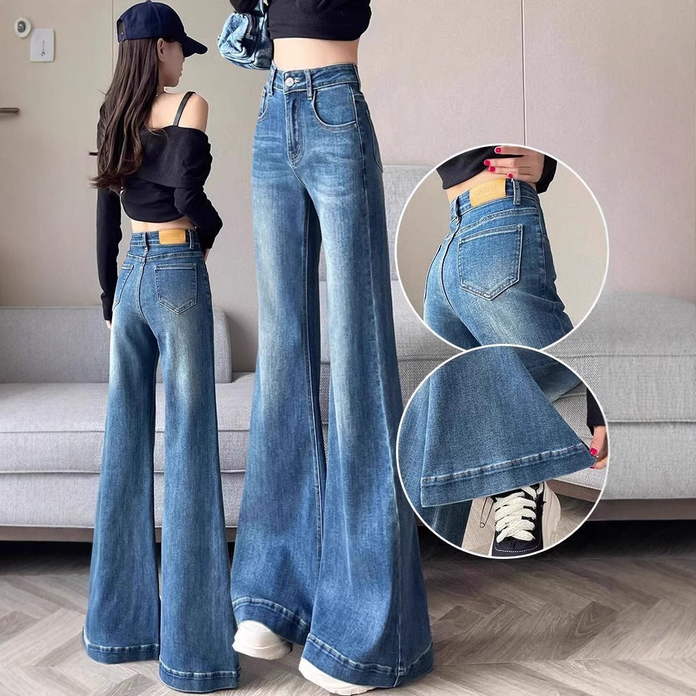 High-Waist Bootcut Jeans
