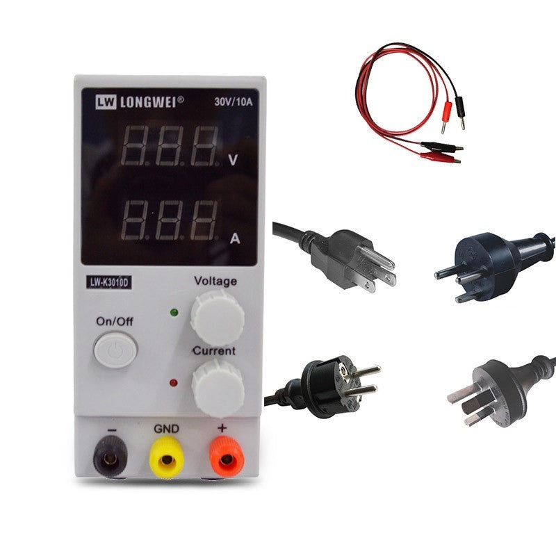 Adjustable DC Power Supply 0–30V 10A – 300W Switching Regulator, CE Certified