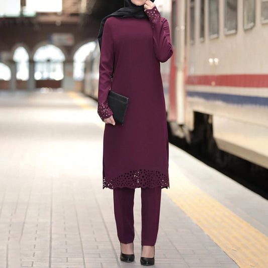 Women's Two-Piece Abaya Suit
